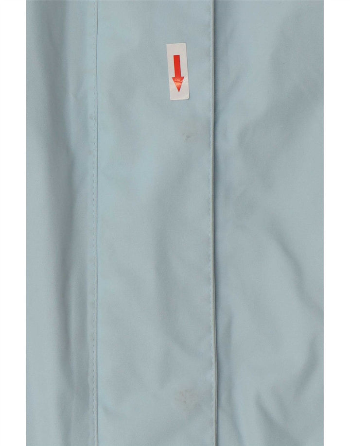 Jack Wolfskin Dame Regnjakke med hætte UK 10 Small Blue Colourblock