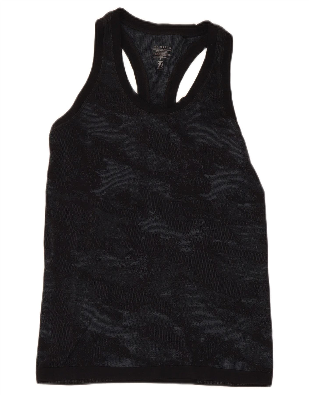 ATHLETA Damevest Top UK 8 Small Black Camouflage Nylon