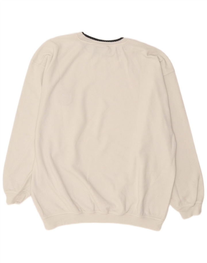 Vintage sweatshirt til mænd 2XL hvid bomuld