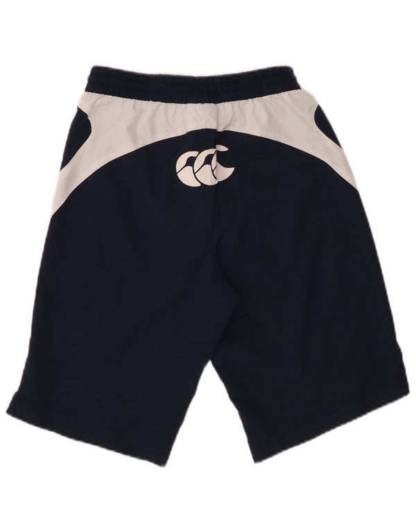 Canterbury Boys grafiske sportsshorts 7-8 år Navy Blue Colourblock
