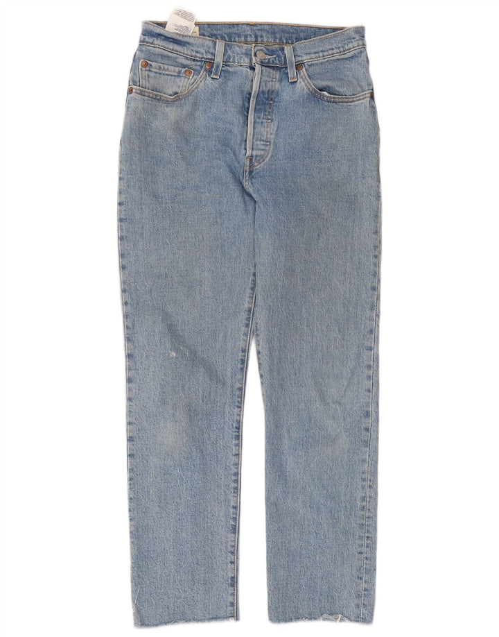 Levi's Dame 501 Straight Jeans W28 L28 Blå Bomuld