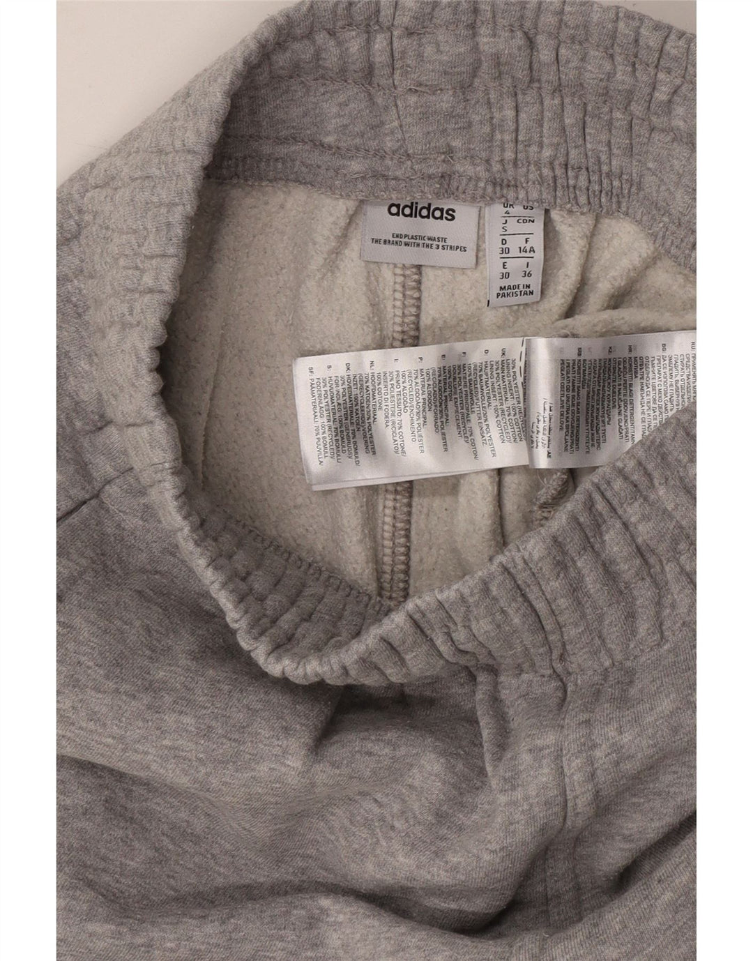 ADIDAS træningsdragt til kvinder Joggers UK 4 XS Grå Flecked Bomuld