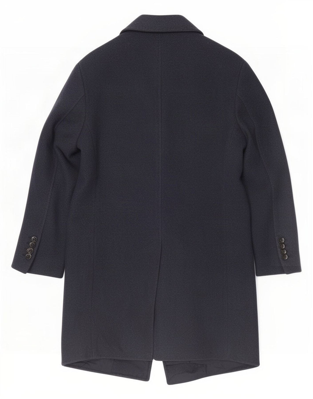 Massimo Dutti Herre Overfrakke UK 38 Medium Navy Blue Akryl