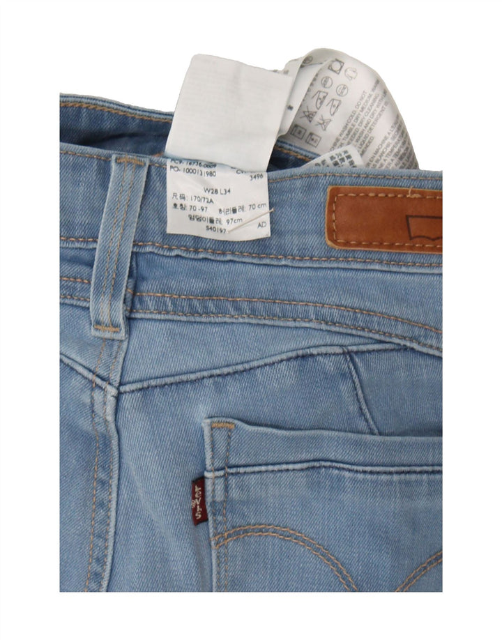 LEVI'S Womens Slim Jeans W28 L34 Blue Cotton Vintage Levi's and Second-Hand Levi's from Messina Hembry 