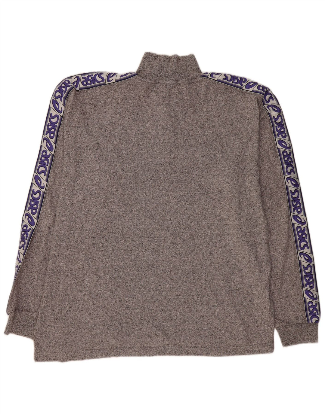 ASICS Herre lynlåshals grafisk top langærmet 2XL grå