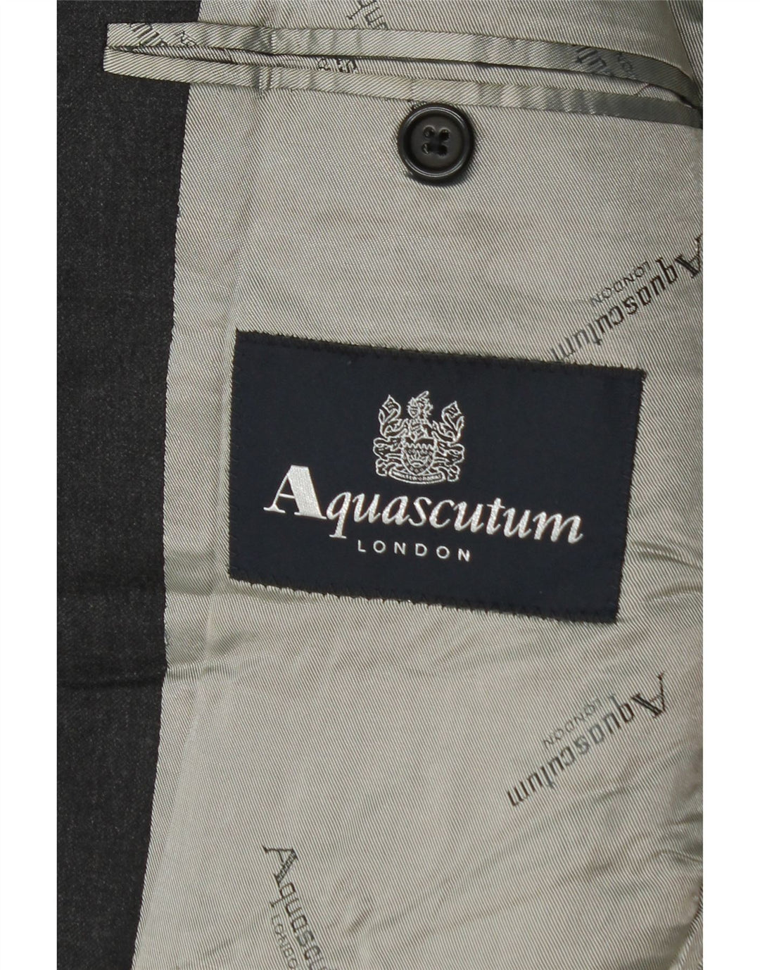 Aquascutum Herre 2-knaps blazerjakke UK 36 Lille grå uld