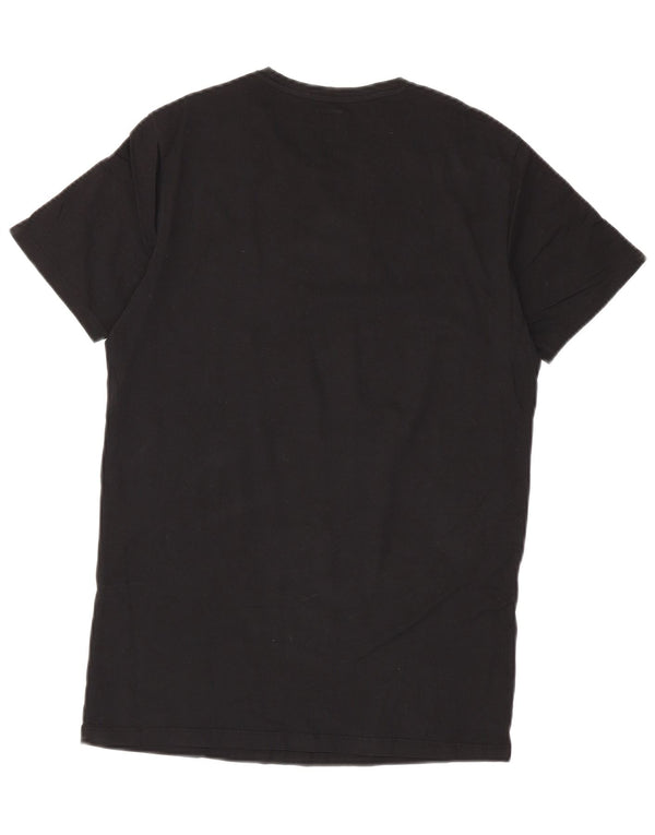 Diesel Herre T-Shirt Top Medium Sort Bomuld
