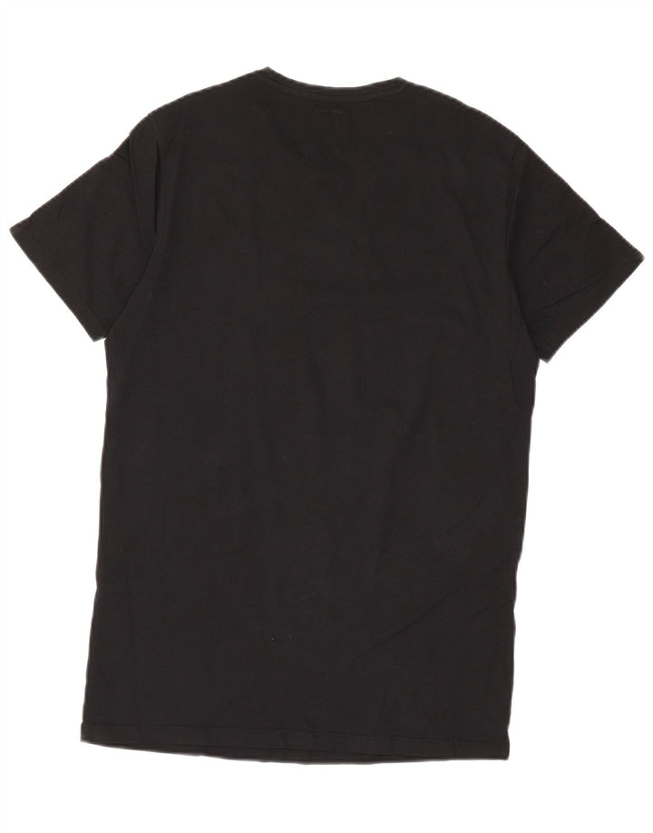 Diesel Herre T-Shirt Top Medium Sort Bomuld