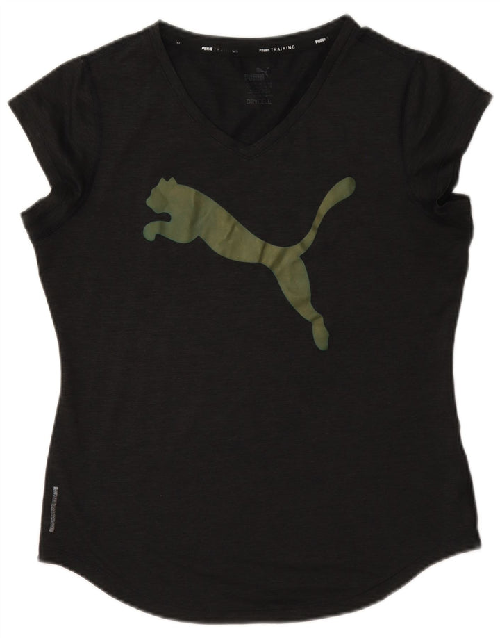 Puma Grafisk T-shirt top til kvinder 12 mellemgrå