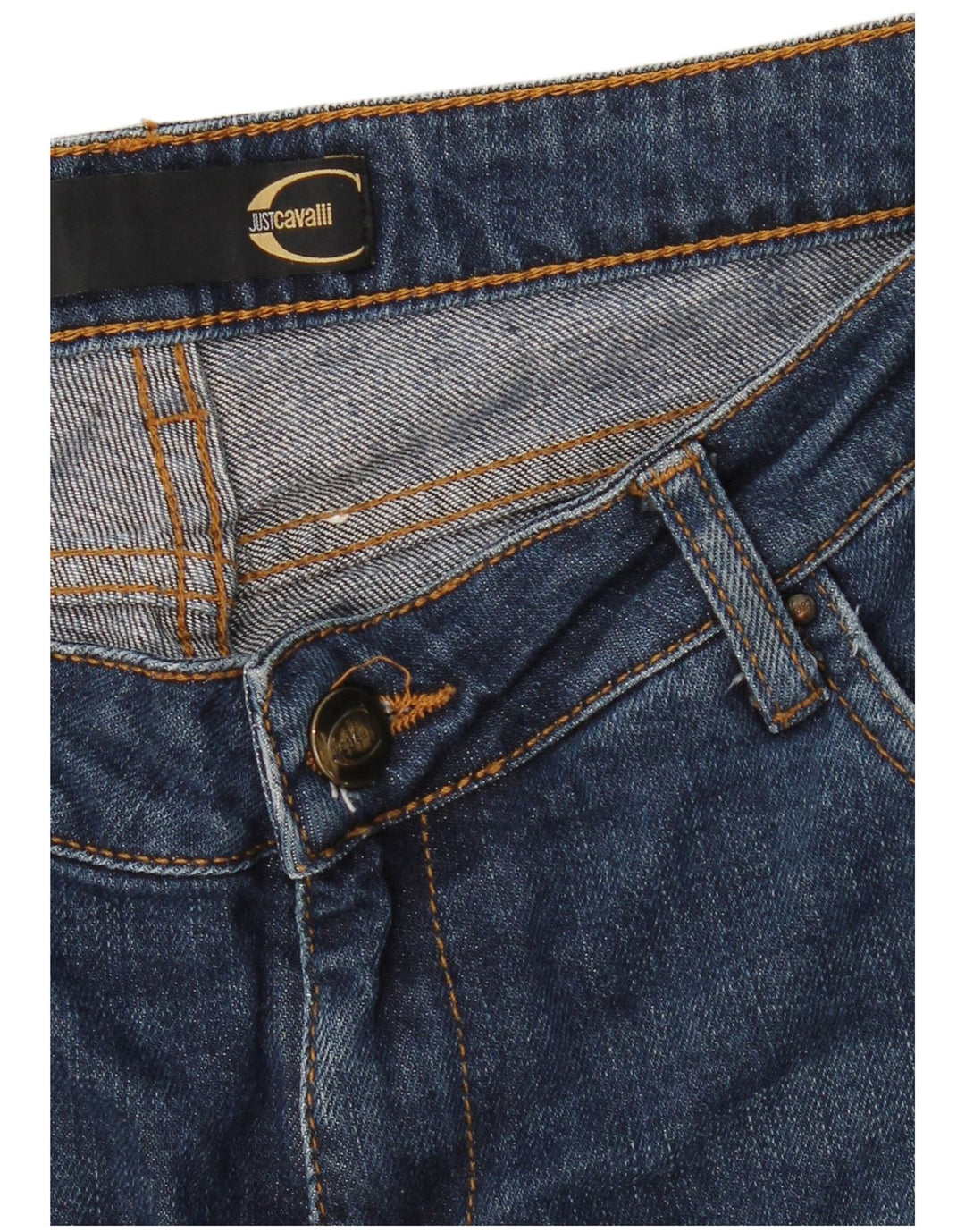 JUST CAVALLI Dame Bootcut Jeans W30 L34 Blå