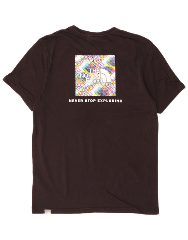 THE NORTH FACE Herre grafisk T-shirt Top Medium Sort Bomuld