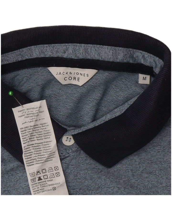 Jack & Jones Kortærmet Herre Poloskjorte med normal pasform Medium Blå Flecked