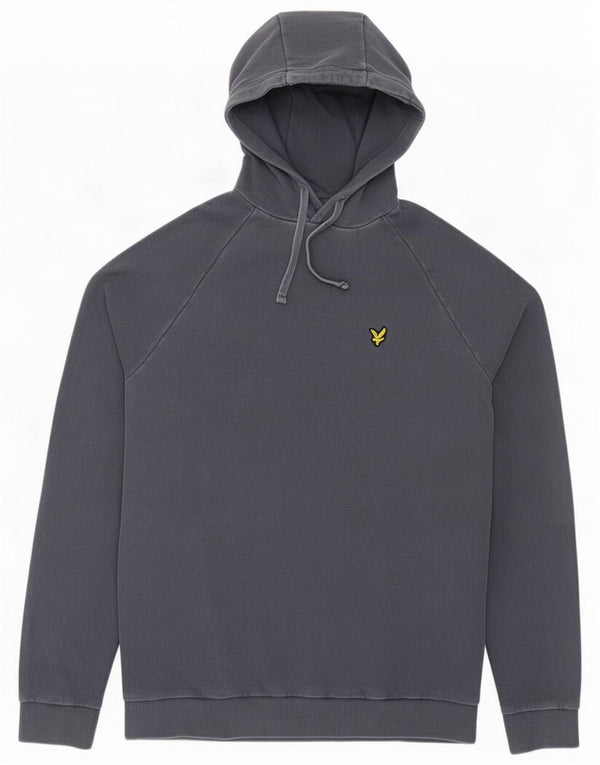 Lyle & Scott Mens Hoodie Jumper Small Navy Blue Cotton