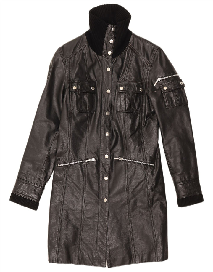Gipsy Womens Læderfrakke UK 12 Medium Black