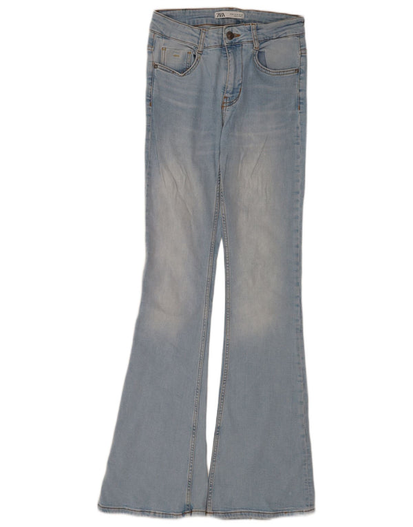 Zara Dame Flared Jeans EU 36 XS W26 L33 Blå