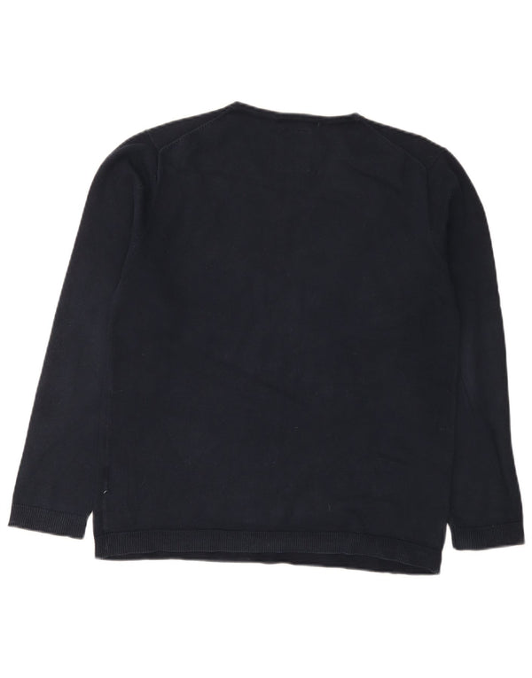 Zara Boys V-hals sweater 13-14 år Marineblå bomuld