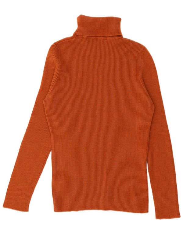 LUISA SPAGNOLI Dame Rullehals sweater UK 10 Small Orange