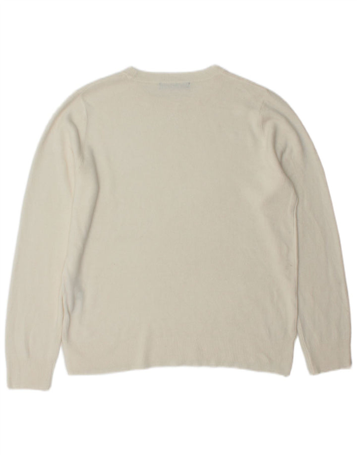 Marks & Spencer Dame sweater med rund hals DK 14 Medium Off White