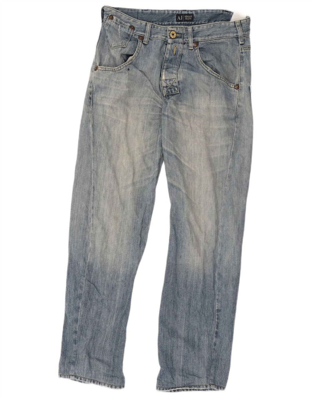Armani Straight Jeans til mænd W32 L31 Blå