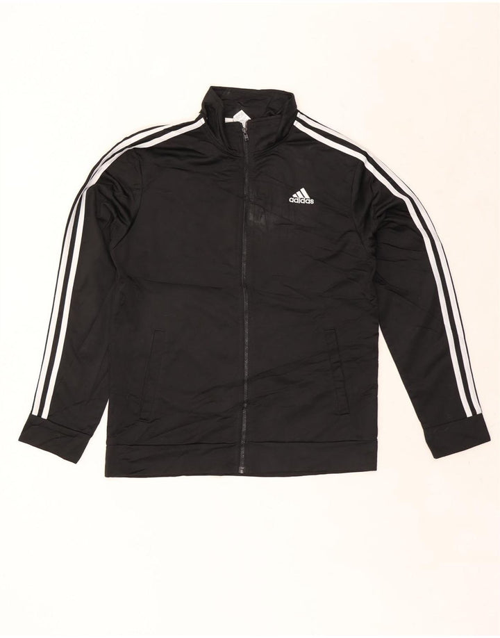 Adidas Drenge Træningsdragt Topjakke 13-14 År Sort Polyester