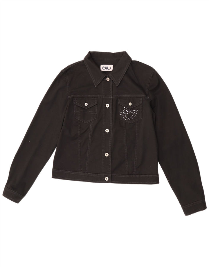 Byblos Dame Bomber Jacket IT 50 XL Sort Bomuld