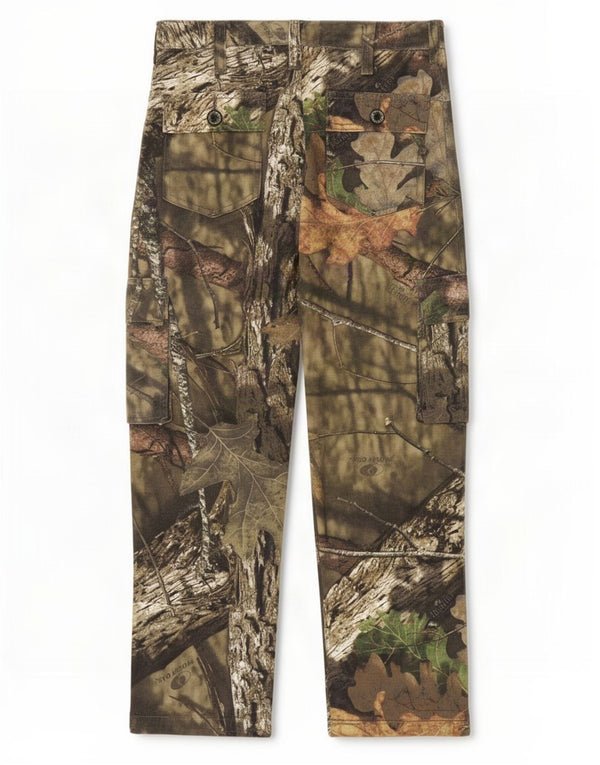 Mossy Oak Boys Cargo Bukser 10-11 år Large W26 L25 Khaki Camouflage
