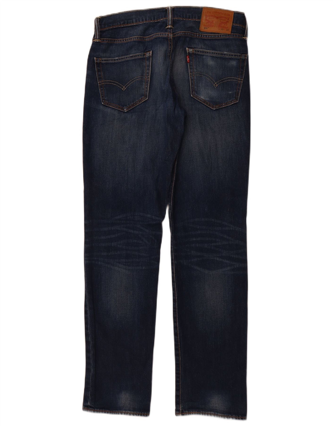 LEVI'S Dame 511 Slim Jeans W30 L32 Blå Bomuld
