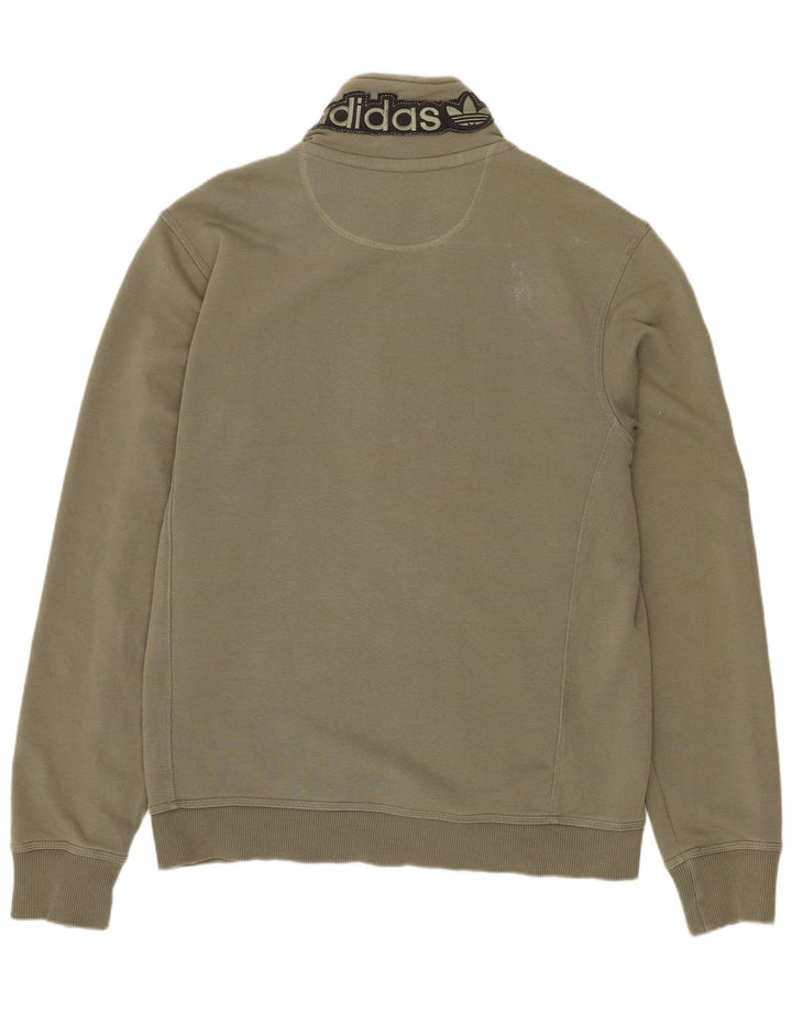 ADIDAS Grafisk træningsdragt topjakke til kvinder UK 16 Large Khaki