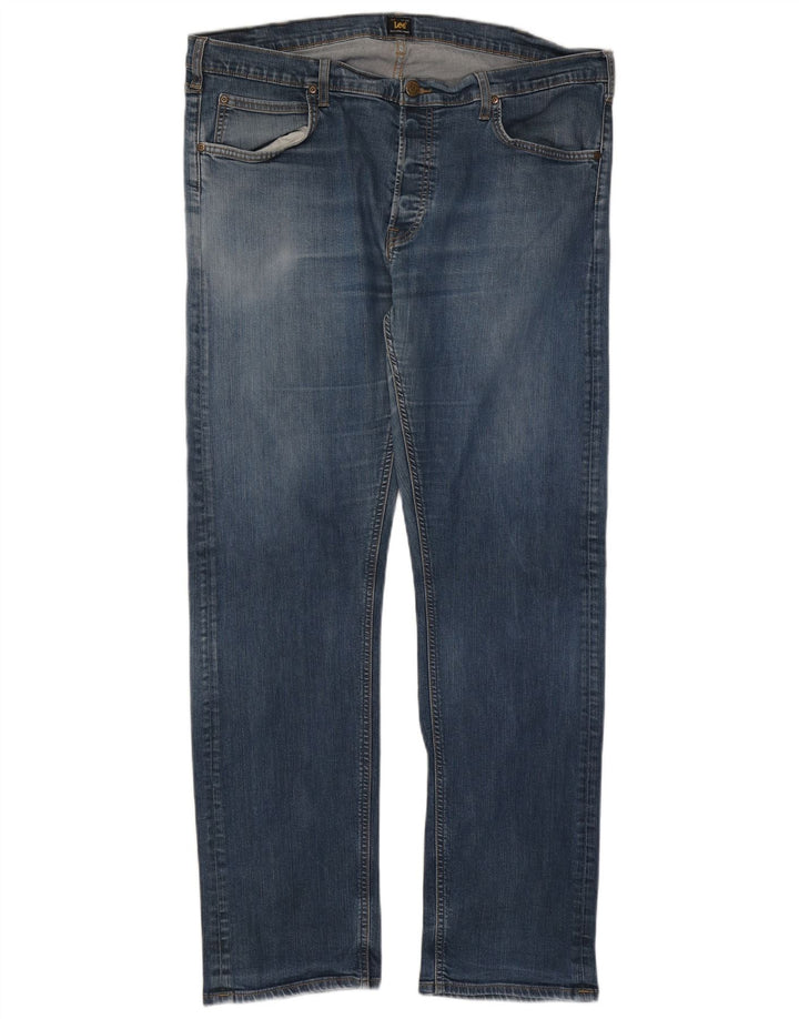 Lee Mens Daren Straight Jeans W42 L34 Blå Bomuld