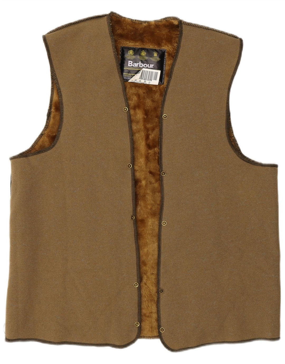 Barbour Herre Sherpa Liner Gilet UK 38 Medium Khaki Akryl