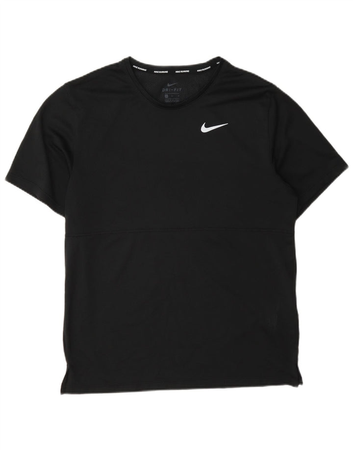 Nike Herre Dri Fit Se Through T-Shirt Top Medium Sort Polyester
