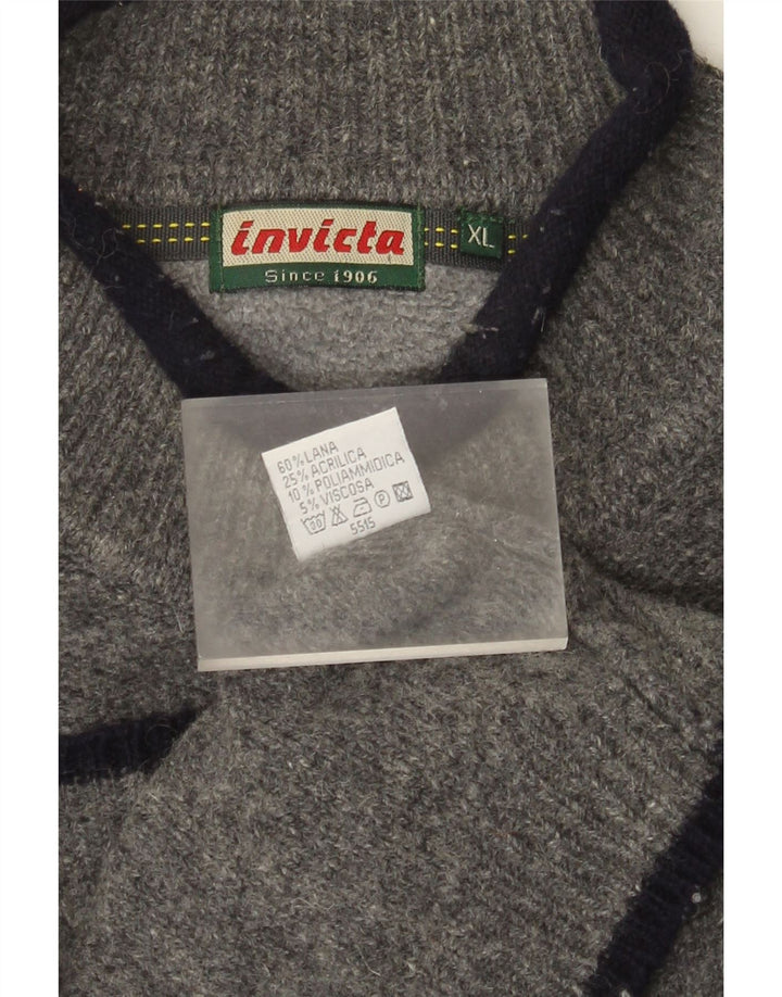 Invicta Herre Turtle Neck Jumper Sweater XL Grå Uld