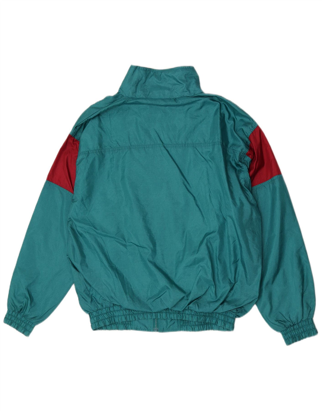 Vintage træningsdragt til mænd Topjakke Medium Grøn Colourblock Polyamid