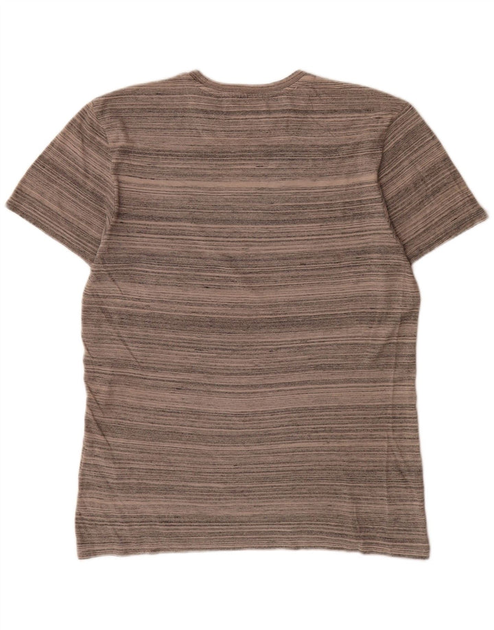 Lyle & Scott Herre T-shirt Top mellemgrå nålestribet bomuld