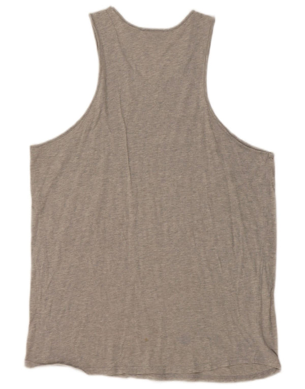 Fila Damevest Top UK 14 Medium Grå Bomuld