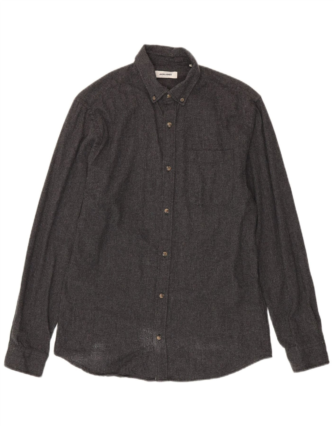 Jack & Jones herreskjorte mellemgrå bomuld