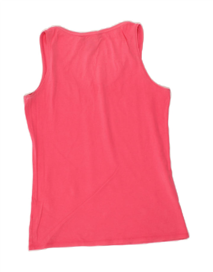 GANT Womens Vest Top UK 12 Medium Pink Cotton Vintage Gant and Second-Hand Gant from Messina Hembry 