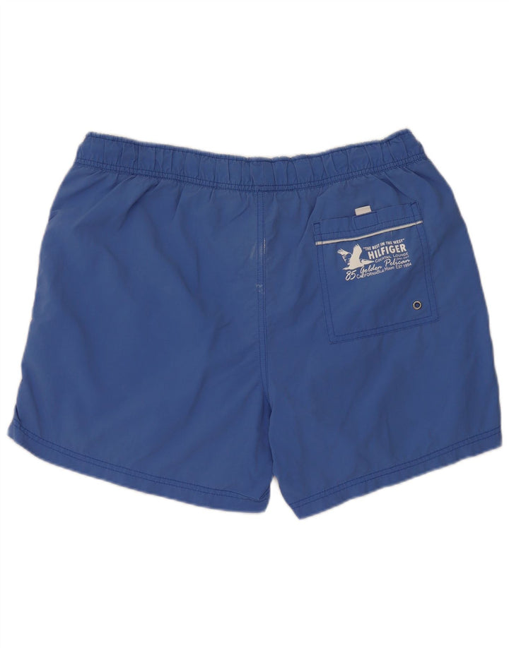 Tommy Hilfiger Grafiske badeshorts til mænd mellemblå nylon