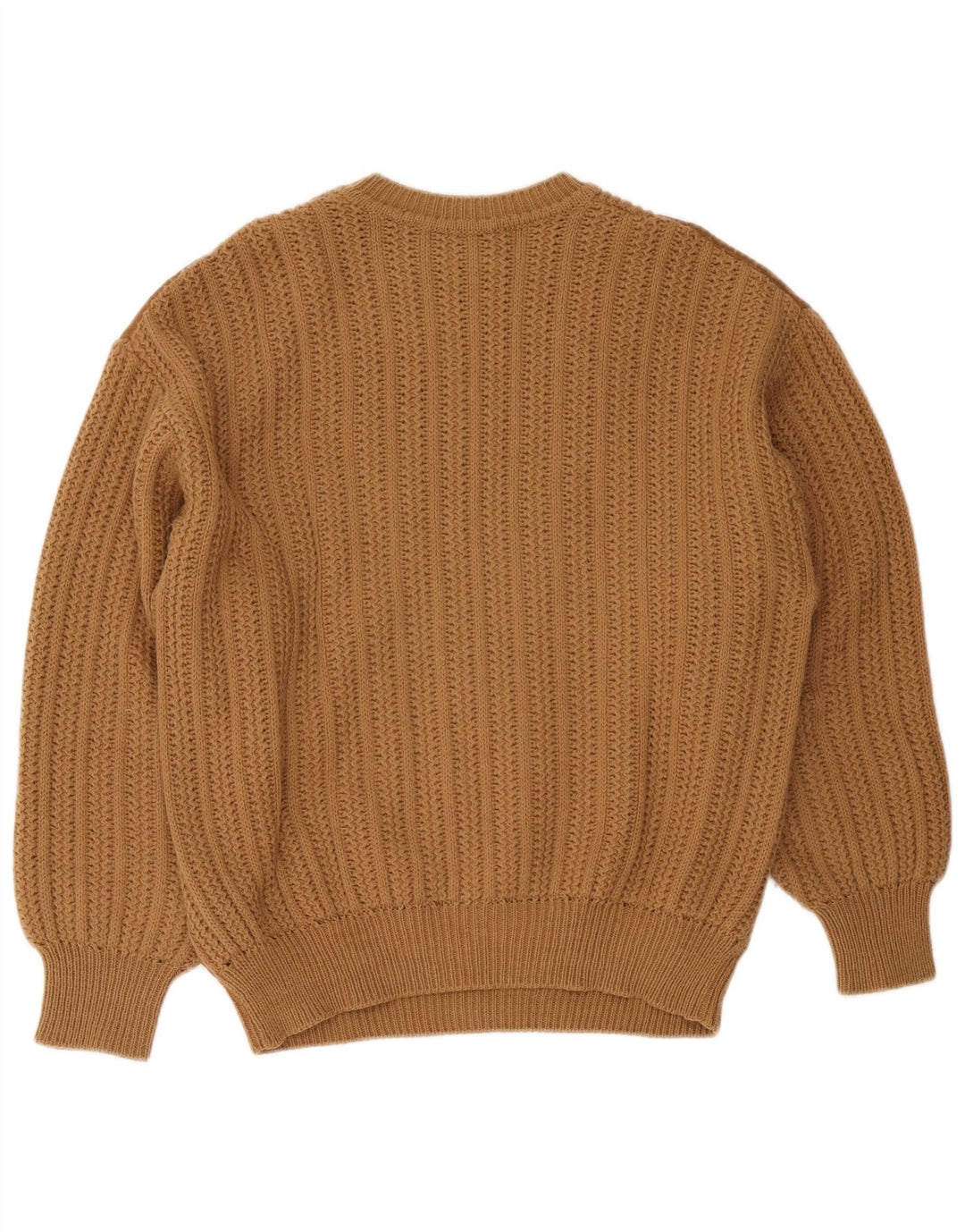 Nummer 1 herre sweater med rund hals XL brun uld