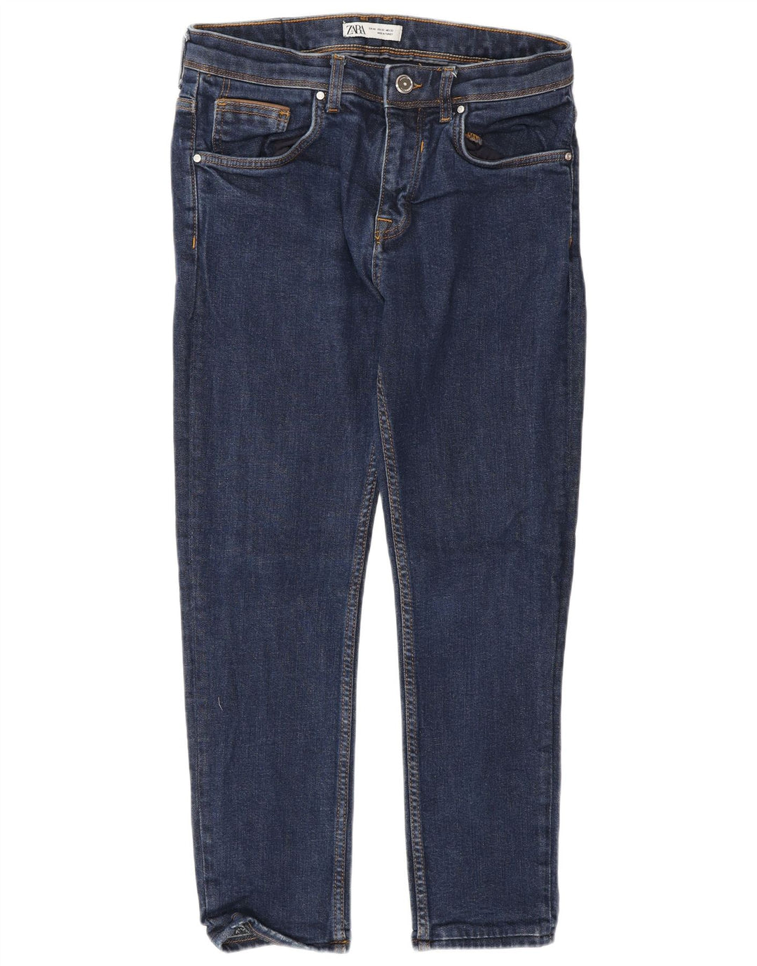 Zara Herre Slim Jeans EU 42 Large W32 L26 Blå