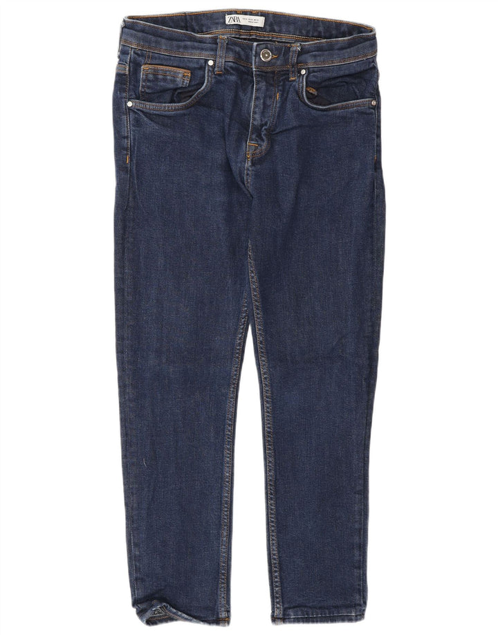Zara Herre Slim Jeans EU 42 Large W32 L26 Blå