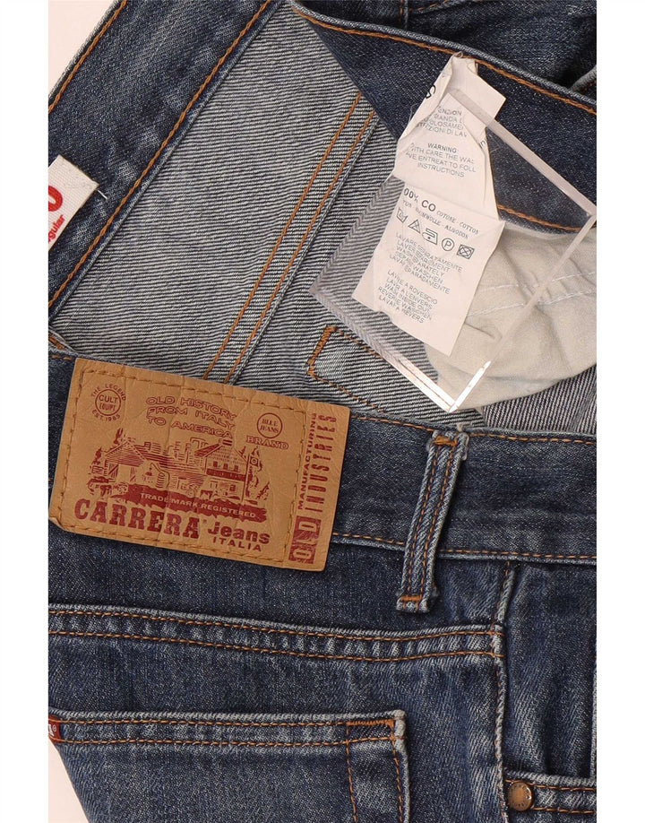 Carrera Mens 700 Regular Fit Straight Jeans W34 L33 Blå Bomuld