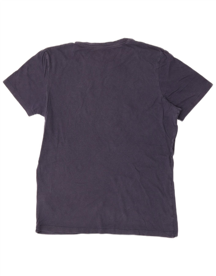 Jack & Jones Herre T-Shirt Top Medium Marineblå Bomuld