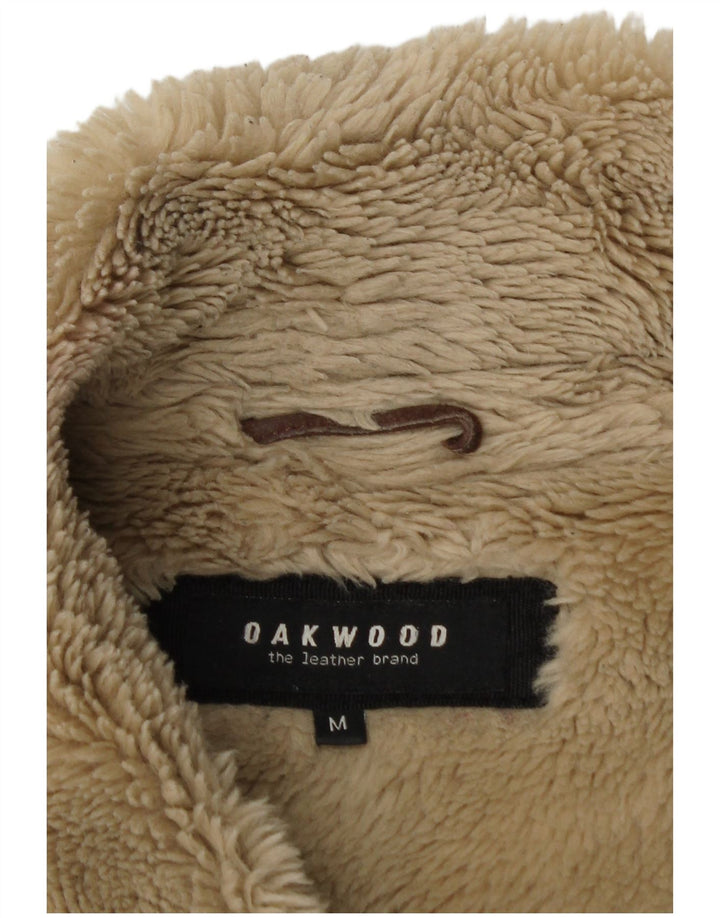 Oakwood Dame Sherpa Ruskindsjakke UK 12 Medium Brun Læder