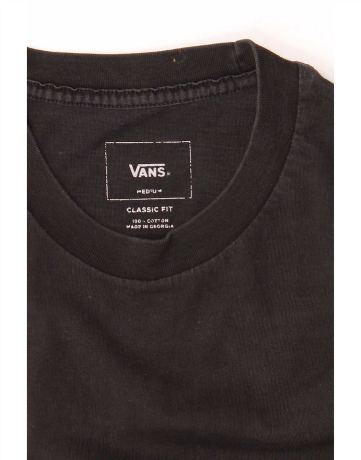 Vans Herre Classic Fit T-Shirt Top Medium Sort Colourblock