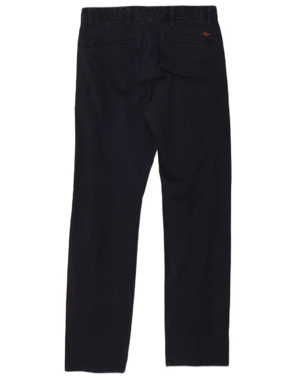 Dockers Straight Chino-bukser til mænd W30 L32 Marineblå bomuld