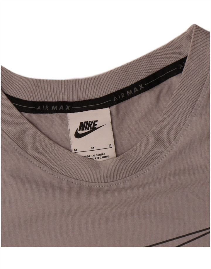 Nike Herre Air Max grafisk T-shirt top mellemgrå bomuld