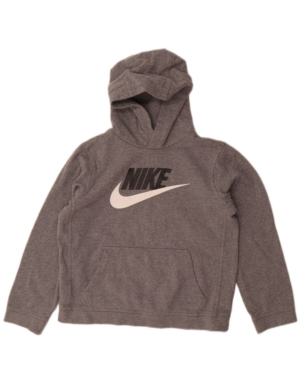 Nike Boys Graphic Standard Fit hættetrøjetrøje 13-14 år XL Grå Bomuld