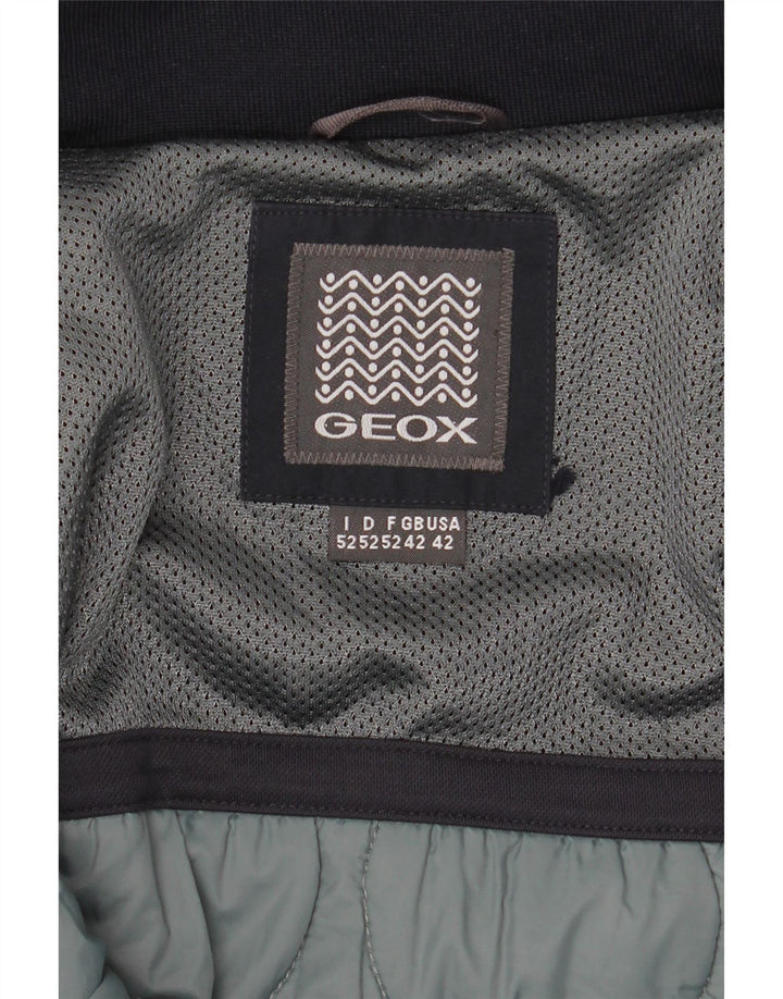 Geox Herre Hooded Utility Jacket UK 42 XL Navy Blue