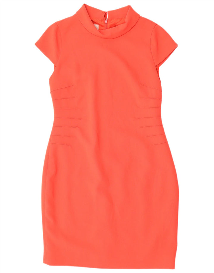 Hobbs Womens Sheath Dress UK 14 Large Pink Polyester